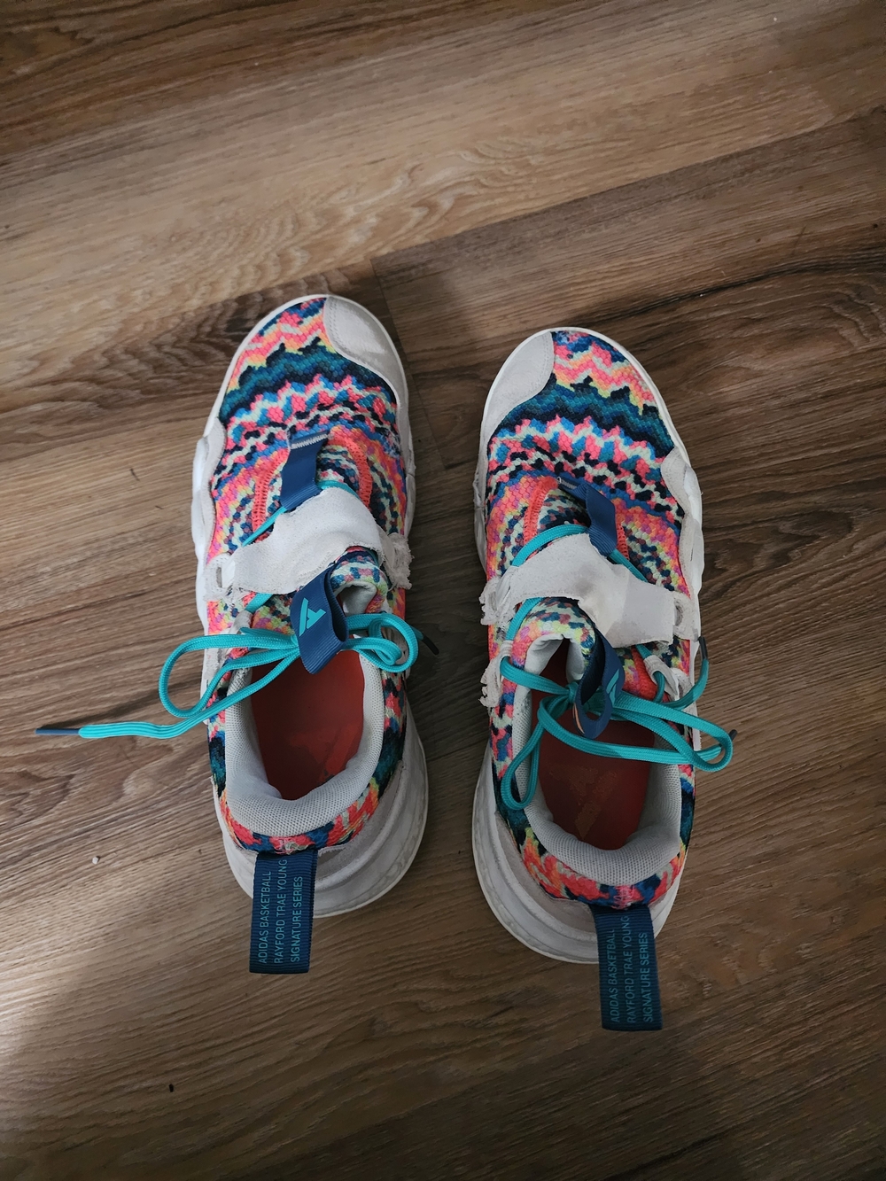Adidas Trae Young 1 Tie-Dye basketball shoes
